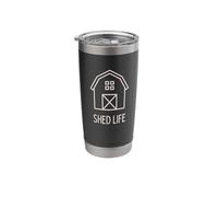 Ayez de la vie pour les constructeurs d'abris de jardin et ceux qui vivent dans des abris de jardin Gobelet isotherme en acier inoxydable double paroi