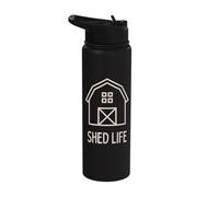 Ayez de la vie pour les constructeurs d'abris de jardin et ceux qui vivent dans des abris de jardin Stainless Steel Insulated Water Bottle
