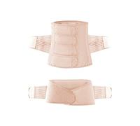AYFES Ceinture Ventrale Post-Partum 3 en 1 Gaine Post Accouchement Ceinture Récupération Ceinture Abdominale Ceinture de Compression Post-Natale pour Le Bassin Respirable