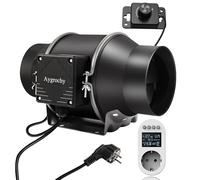 Aygrochy Extracteur d'Air 150mm,prise intelligente avec capteur d'humidité