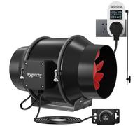 Aygrochy Extracteur d'Air 150mm,prise intelligente avec capteur d'humidité