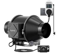 Aygrochy Extracteur d'Air 150mm,prise intelligente für tentes