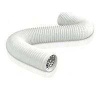 Aygrochy tuyau ventilation PVC en 100mm, 6m tuyau d'évacuation d'air flexible en Aluminium en acier inoxydable pour Climatisation Déshumidificateur Extracteur