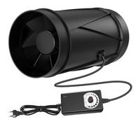 Aygrochy Ventilateur Extracteur d'air 100mm, 7W 221 m³/h Extracteur d air de Ventilation avec Contrôleur de Vitesse Variable Aérateur Extracteur d'humidité pour Caves, Garages, Tente de Culture