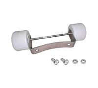 AyGwbyx Kit de roue de chauffage de terrasse avec 1 poulie et vis de fixation - Convient pour chauffage au gaz propane et gaz - Argenté