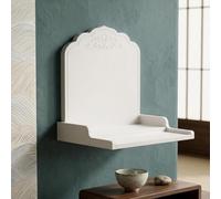 AYHARYLH Autel Mural De Bouddha,Étagère Moderne en Bois, Peu Encombrant | Sanctuaire Mural,Table De Méditation,Support De Dieu For La Maison Et Les Cadeaux,Étagère De Sanctuaire