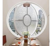 AYHARYLH FenêTre Coulissante Fenêtres De Hangar Rondes Rotatives À 360°, Hublot Décoratif pour Cuisine Et Maison,pour Ventilation Et Intimité(White+Clear,60cm/23.6in)