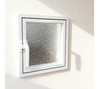 AYHARYLH Hublot Porte Interieure,hublot Pivotant À 360° avec Poignées, Fenêtres en Verre Trempé Ventilées Rotatives pour Ventilation Et Intimité(Wit,40cm/15.7in)