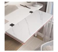 AYHARYLH Plateau D'extension De Bureau Ergonomique avec Bras De Support Pliable pour Clavier, Extension De Bureau, Plateau De Clavier Pliable À 90°, pour Maison Et Bureau(White Stone,L50*W20cm)
