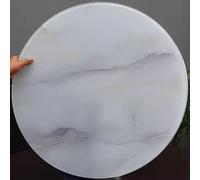 AYHARYLH Plateau tournant Lazy Susan en verre trempé marbré, 24 à 40 pouces, pour cuisine maison, hôtel et usage commercial - 360° rotation