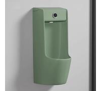 AYHARYLH Urinoir Commercial À Chasse d'eau, Urinoir Mural en Céramique Intelligent pour Homme, Gain De Place(Green)