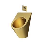 AYHARYLH Urinoirs De Toilettes Publiques Commerciaux en Acier Inoxydable, Toilettes Verticales avec Valve De Chasse À Capteur Automatique(Gold)