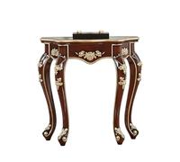 AYHARYLH Vintage Console Table with Floral Carving, White Narrow Entryway with Legs for Living Room, Stable Sofa for Hallway, Bedroom(Rosso,58cm/22.8in)