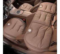 AYHYA Coussin de Siège Voiture pour MG Marvel X, Tapis Conducteur Respirant, Coussin Confort Souple Antidérapant, Protection Intérieur Accessoires 4 Saisons,Full Set-Khaki