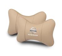 AYHYA Coussin Nuque Siège Voiture pour Nissan Navara (NP300 Navara) 1998-2025, Coussin D'appui-Tête pour L'appui-Tête du Siège De La Voiture Fabriqué, Oreiller De Voiture,Beige