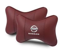 AYHYA Coussin Nuque Siège Voiture pour Nissan Note 2006-2017, Coussin D'appui-Tête pour L'appui-Tête du Siège De La Voiture Fabriqué, Oreiller De Voiture,Red
