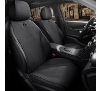 AYHYA Housse Siège Voiture pour Mitsubishi Outlander PHEV 2013-2023 2024 2025 GK,Ensemble de Housses de Siège Auto avec Logo,Couvre Siège Avant et Arrière Respirant,Protection Siège Compatible Airbag