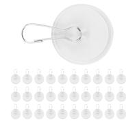 AYHYHLJZJ 40 PCS Crochets Adhésifs Plafond Sans Percer, PVC Transparent, Clips Auto-Adhésifs pour Suspendre Moustiquaires, Décorations et Guirlandes Lumineuses, Solution Pratique et Durable