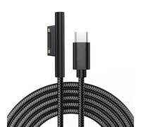 AYHYHLJZJ 45W Chargeur pour Surface PRO 1m, Câble de charge Surface Connect to USB-C, Nylon Tressé Chargeur Pour Microsoft Surface Pro 7/6/5/4/3, Surface Laptop 1/2/3, Surface Go 1/2