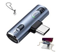AYHYHLJZJ Adaptateur Double USB c 2 en 1, USB-C Adaptateur Casque avec Charge Rapide 100W PD, Adaptateur Audio 2 en 1 Double Port Type-C, Doubles Splitter pour Smartphone Tablette Laptop