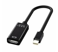 AYHYHLJZJ Adaptateur Mini DisplayPort (Thunderbolt 2) vers HDMI 4K, Unidirectionnel Mini DisplayPort vers HDMI Moniteur Compatible avec MacBook Pro/Air, iMac, Microsoft Surface/Dock Monitor Projecteur
