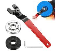 AYHYHLJZJ Clé à Molette de Meuleuse D'angle pour Meuleuse d’Angle, 8-48 mm, Clé à Molette Universelle avec Douille Hexagonale llen et 2 Brides Filetées, Acier au Carbone Antirouille