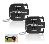 AYHYHLJZJ Compteur de Score de Golf Pratique pour 2 Joueurs - Mini Compteur de Points Portable avec Chaîne, Mini Golf Score Shot Compteur, Accessoire Indispensable pour Tout Golfeur