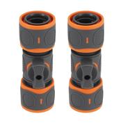 AYHYHLJZJ Lot de 2 Raccords Universels pour Tuyau d'Arrosage avec Robinet - Compatible 1/2" & 3/4" (12/19mm) - Connexion Gardena - Arrêt d'eau Instantané pour Arrosage, Nettoyeur Haute Pression