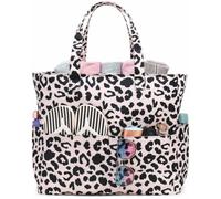 Ayicheyl Sac De Plage Grande, Sac Plage Imperméable avec Fermeture éClair, Sac Piscine Femme éPaule, Beach Bag Pliable Utilisation pour La Piscine, Le Gymnase, Les Voyages,36L (Léopard)