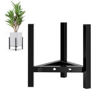 Ayicheyl Support Plantes Interieur Métal, Noir Porte Plante Supports De Pots De Fleurs Petit, Ajustable Etagere Plantes Tabouret Plante pour Les Coins, Les Balcons, Les Terrasses De Jardin