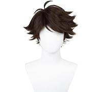 AYIMEIS Anime Haikyuu Oikawa Tooru Cosplay Perruque Brun Courte Déguisement de Haikyuu Oikawa Tooru Wig Anime Perruque Noël Halloween Carnaval Fête Costume Accessoires