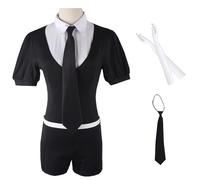 AYIMEIS Anime Land of The Lustrous Cosplay Costume Set Noir/Blanc Déguisement de Houseki no Kuni Costume Antarcticite Diamond Uniforme Noël Halloween Carnaval Fête Performance Cosplay Adulte