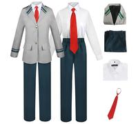 AYIMEIS Anime MHA Cosplay Costume Déguisement My Hero Academia Midoriya Izuku Todoroki Shoto Costume Schuluniform pour Homme Noël Halloween Carnaval Fête Performance Cosplay Adulte XS-3XL