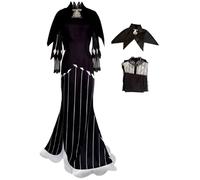 AYIMEIS Echidna Cosplay Costume Complet Set Déguisement de Anime Re Zero Costume Echidna Uniforme Robe de Sorcière Gothique Noël Halloween Carnaval Fête Performance Cosplay Adulte S-3XL