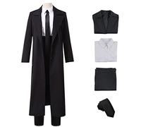 AYIMEIS Femme Makima Cosplay Costume Set avec Perruque Déguisement de Anime Chainsaw Man Cosplay Costume Makima Uniforme Noël Halloween Carnaval Fête Performance Vêtements Adulte S-3XL