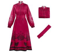 AYIMEIS Femmes Déguisements Alma Madrigal Costume Anime Fantaisie la Magie Mirabel Grand-mère Alma Cosplay Robe Anniversaire Noël Fête Halloween Carnaval Costume Adulte