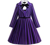 AYIMEIS Fille Déguisement de Enid Sinclair Costume Mercredi 2 Nevermore Academy Costume Enid Sinclair Cosplay Uniforme Scolaire Noël Halloween Carnaval Fête Performance Enfant 110-160