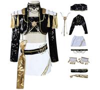 AYIMEIS Fille Mira Cosplay Costume Complete Déguisement Anime Démon Chasseurs Costume Girl Group Mira Uniforme Noir Noël Halloween Carnaval Fête Performance Fancy Dress Enfant Taille 110-150