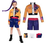 AYIMEIS Fille Rumi Cosplay Costume Complete Déguisement Anime Démon Chasseurs Costume Girl Group Rumi Uniforme Noël Halloween Carnaval Fête Performance Fancy Dress Enfant Taille 110-160