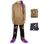 AYIMEIS Fille Rumi Cosplay Costume Pyjama 2 Pièces Déguisement Anime Costume Girl Group Rumi Uniforme Noël Halloween Carnaval Fête Performance Fancy Dress Enfant Taille 110-150