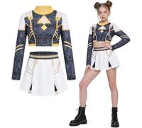 AYIMEIS Fille Zoe Cosplay Costume Complete Déguisement Anime Démon Chasseurs Costume Girl Group Zoe Uniforme Noir Noël Halloween Carnaval Fête Performance Fancy Dress Enfant Taille 100-160