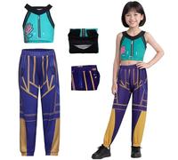 AYIMEIS Fille Zoe Cosplay Costume Complete Déguisement Anime Demon Hunters Costume Girl Group Zoe Uniforme Noël Halloween Carnaval Fête Performance Fancy Dress Enfant Taille 110-160