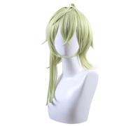 AYIMEIS Genshin Impact Cosplay Collei Perruque Court Verte Déguisement de Genshin Perruque Collei Cosplay Wig Halloween Carnaval Fête Anime Costume Accessoires