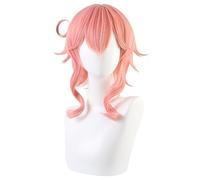 AYIMEIS Genshin Impact Cosplay Dori Perruque Court Rose Déguisement de Genshin Perruque Dori Cosplay Wig Halloween Carnaval Fête Anime Costume Accessoires