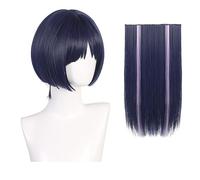 AYIMEIS Genshin Impact Cosplay Scaramouche Perruque Mèches Violette Déguisement de Genshin Perruque Wanderer Cosplay Wig Noël Halloween Carnaval Fête Performance Costume Accessoires