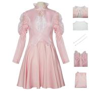 AYIMEIS Glinda Cosplay Costume Set Déguisement de Wicked Costume de Sorcière Glinda Robe Rose Noël Halloween Carnaval Fête Performance Vêtements pour Adulte