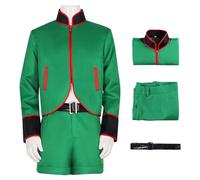 AYIMEIS Gon Freecss Cosplay Costume Complet Set Déguisement de Anime Hunter X Hunter Costume Gon Cosplay Outfit Noël Halloween Carnaval Fête Performance Tenue Adulte S-3XL