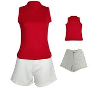 AYIMEIS Haibara AI Cosplay Costume Set Déguisement de Anime Détective Conan Costume AI Haibara Outfit Noël Halloween Carnaval Fête Performance Tenue Adulte S-XL