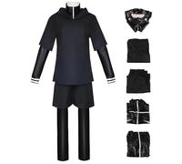 AYIMEIS Kaneki Ken Cosplay Costume avec Perruque Masque Déguisement de Anime Tokyo Ghoul Costume Kaneki Ken Uniforme Noël Halloween Carnaval Fête Cosplay Adulte S-3XL