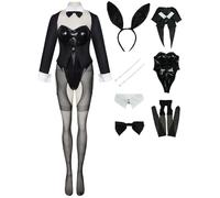 AYIMEIS Kitagawa Marin Cosplay Costume Sexy Bunny Girl Set Déguisement de Anime My Dress-Up Darling Marin Kitagawa Costume de Lapin Noël Halloween Carnaval Fête Performance Cosplay
